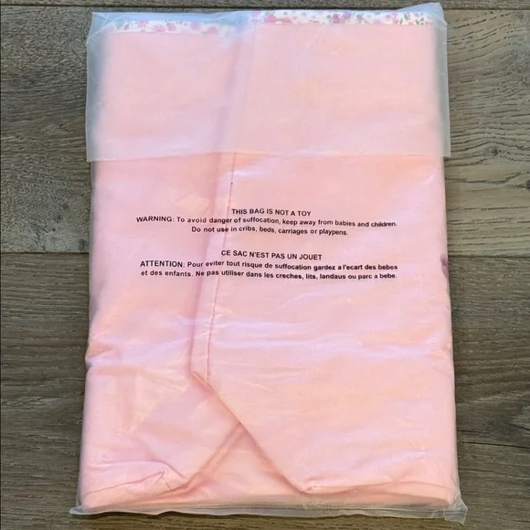 Victoria’s Secret PINK Pink Canvas Floral Embroidered Tote Bag Zip Top 1 Pocket - Picture 7 of 11